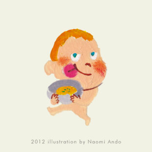 赤ちゃんのかわいいイラスト描いています。